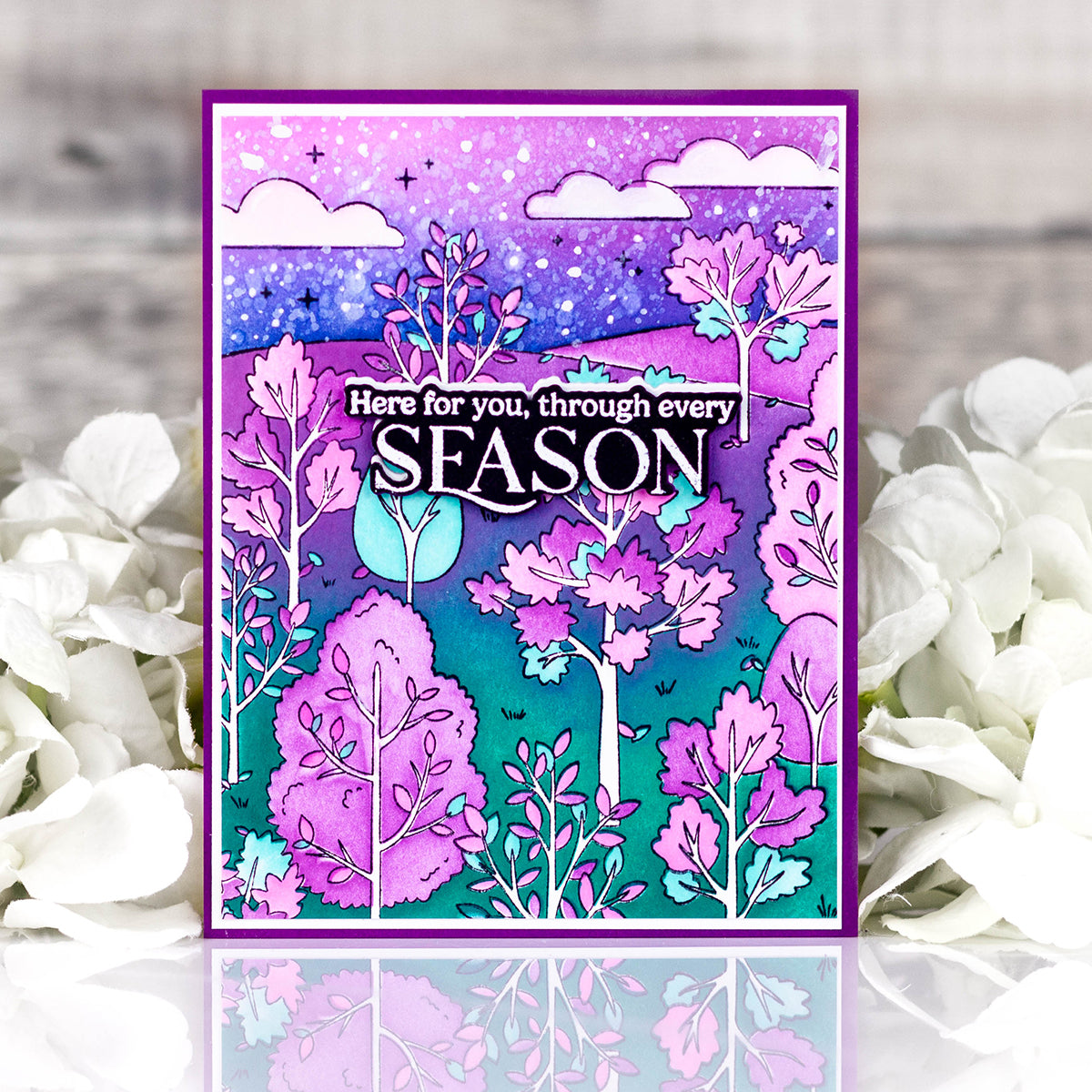 Pinkfresh Studio Dreamer's Forest cling stamp