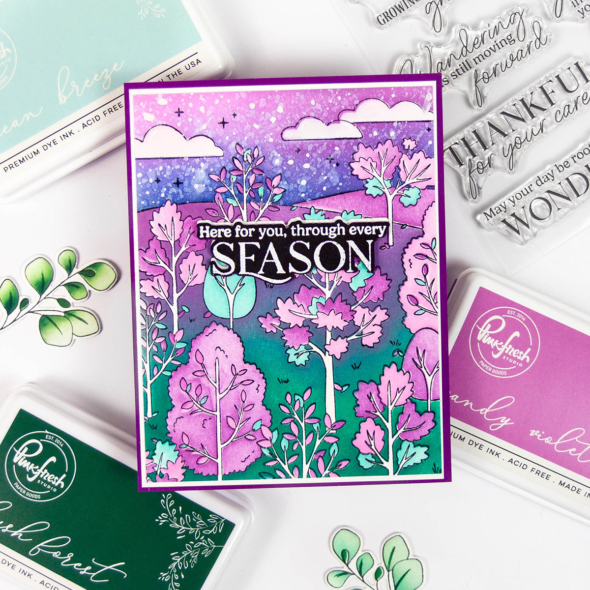 Pinkfresh Studio Dreamer's Forest cling stamp