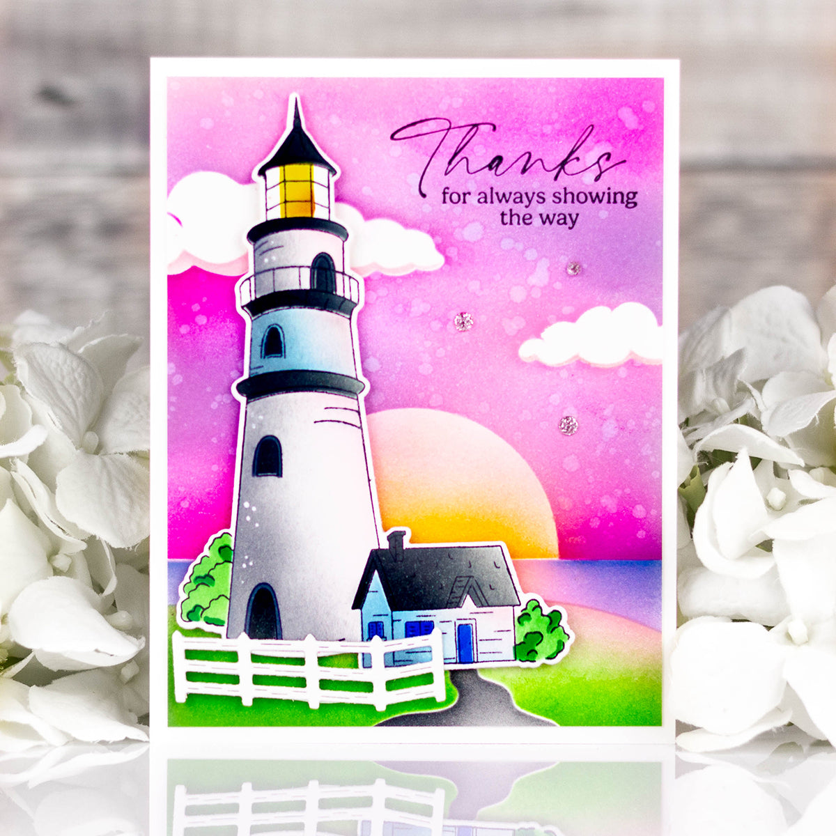 Pinkfresh Studio Guiding Light Stamp Die & Stencil Bundle