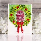 Pinkfresh Studio Tied with Cheer die & stencil bundle