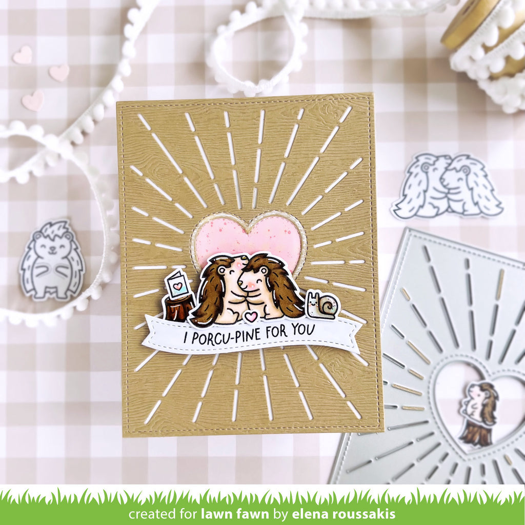 Lawn Fawn Radiant Heart Backdrop Die