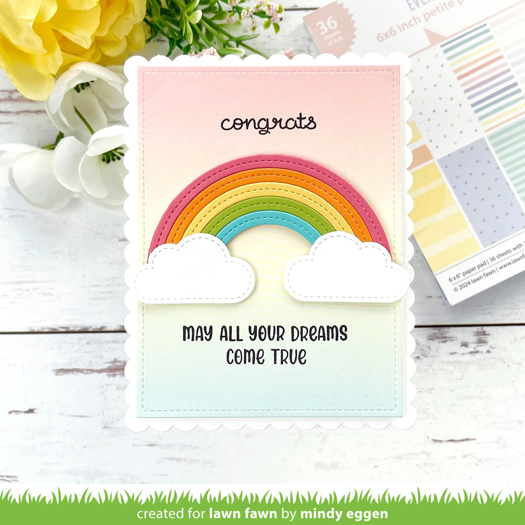 Lawn Fawn Rainbow Ever After - Petite Paper Pack