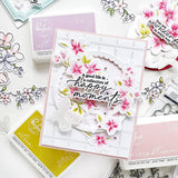 Pinkfresh Studio Sakura Stamp, Die, Stencil and Washi Bundle
