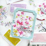 Pinkfresh Studio Sakura Stamp, Die, Stencil and Washi Bundle