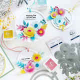 Pinkfresh Studio Embroidered Blooms Die & Stencil