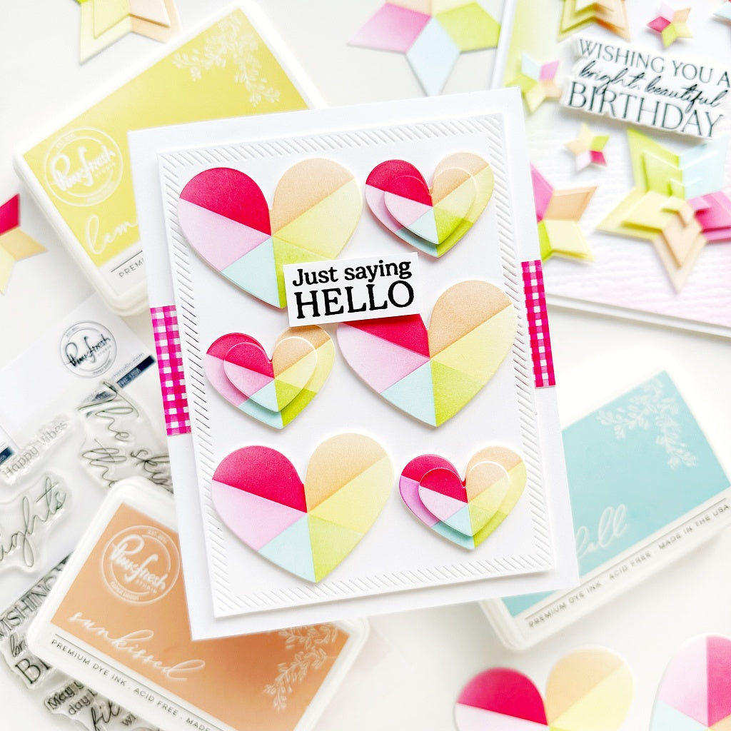 Pinkfresh Studio Radiating Hearts & Stars Bundle