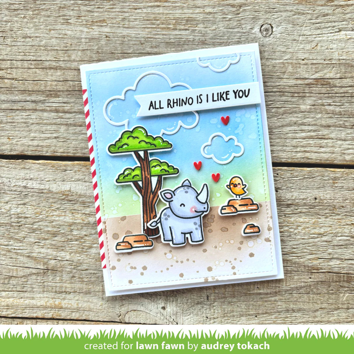 Lawn Fawn rhino-mite! stamp
