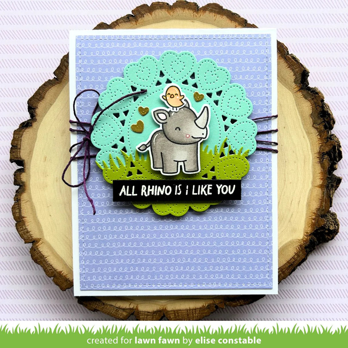 Lawn Fawn rhino-mite! stamp
