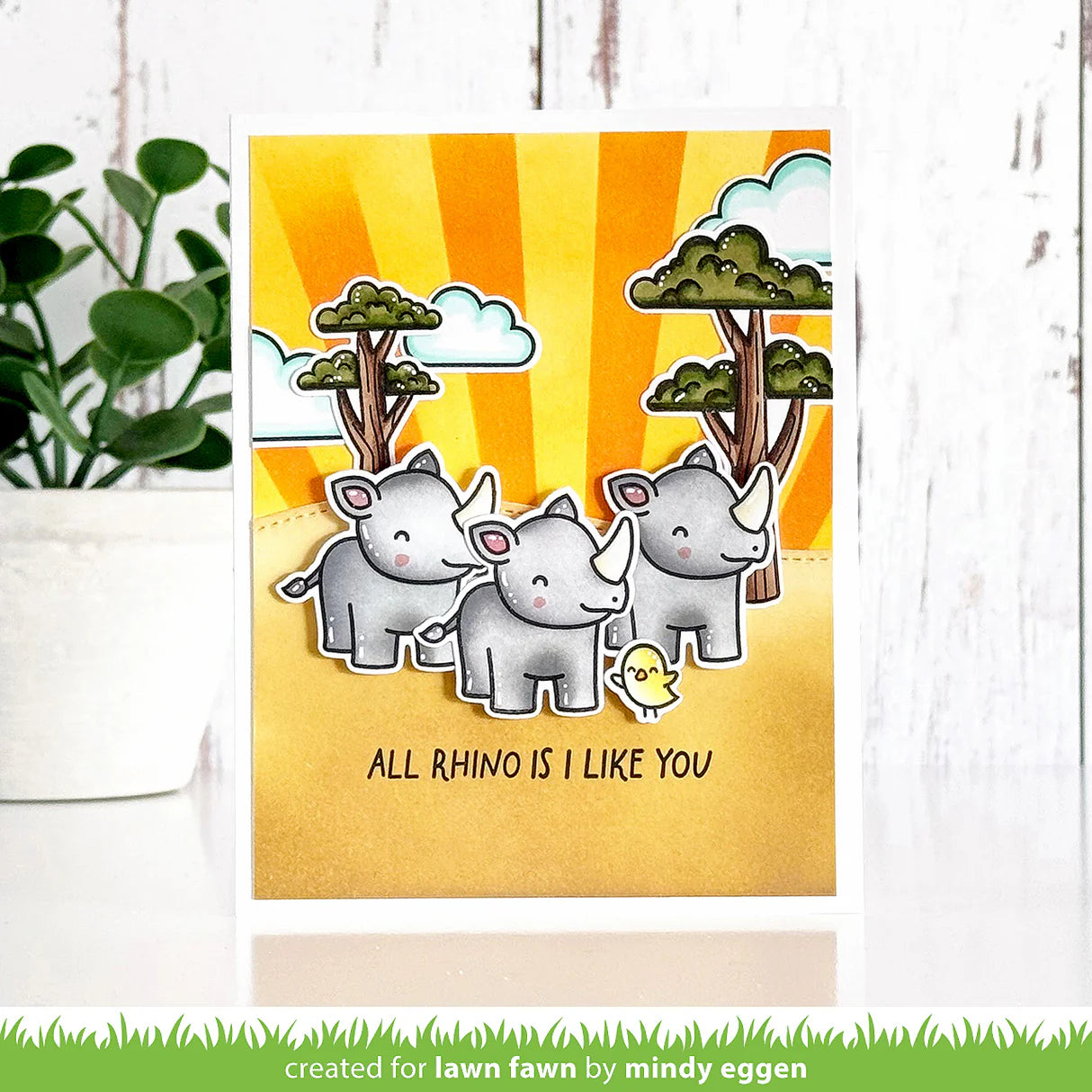 Lawn Fawn rhino-mite! stamp