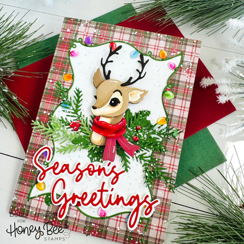 Honey Bee Postcard: Holiday Add-on Honey Cuts