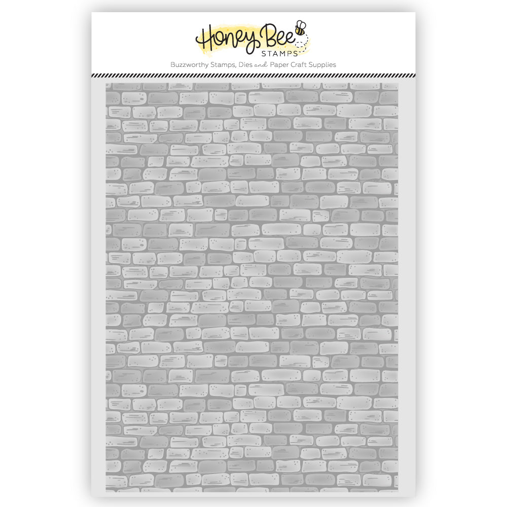 Honey Bee Rustic Brick Wall 3D Embossing Folder