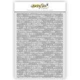 Honey Bee Rustic Brick Wall 3D Embossing Folder