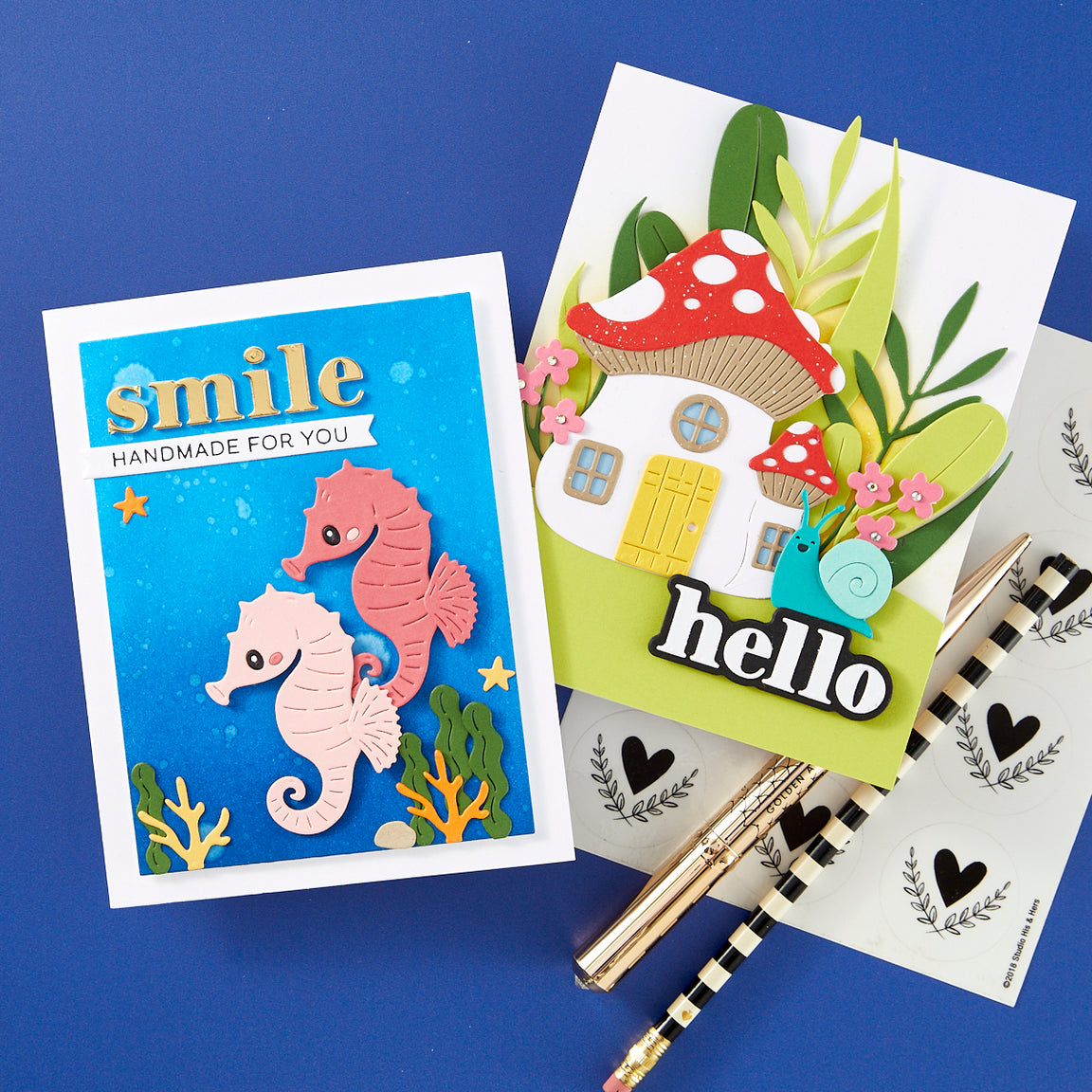 Spellbinders Hello Smile Etched Dies - Out and About Collection