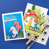Spellbinders Hello Smile Etched Dies - Out and About Collection