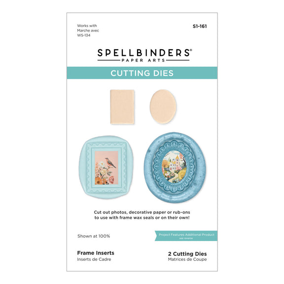 Spellbinders Frame Inserts Etched Dies for Coordinating Wax Seals from the Holiday Magic Collection