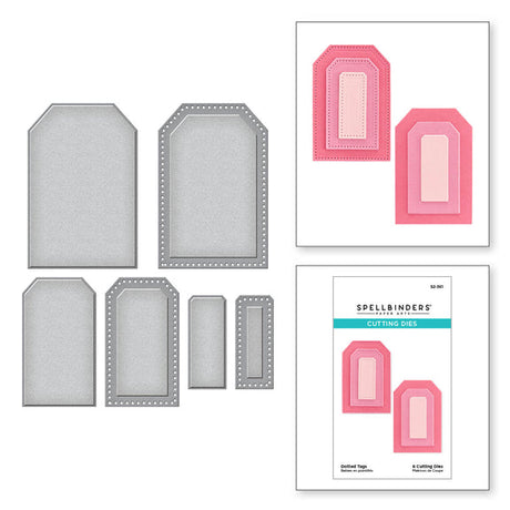 Spellbinders Dotted Tags Etched Dies
