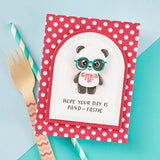 Spellbinders Make a Wish Arch Labels Etched Dies - Monster Birthday Collection
