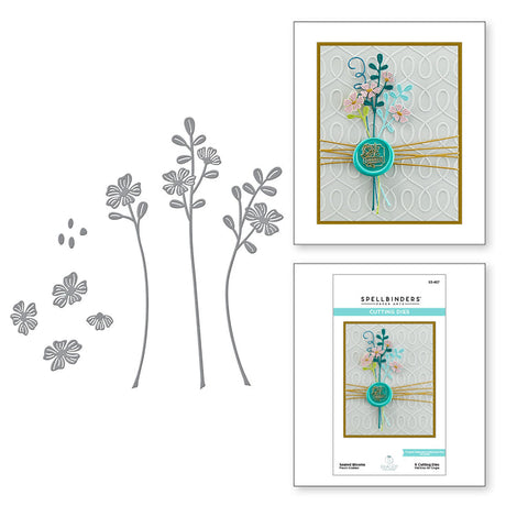 Spellbinders Sealed Blooms Etched Dies - Sealed By Spellbinders Collection