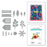 Spellbinders Petite Blooms and Sentiments - Merry & Bright Collection