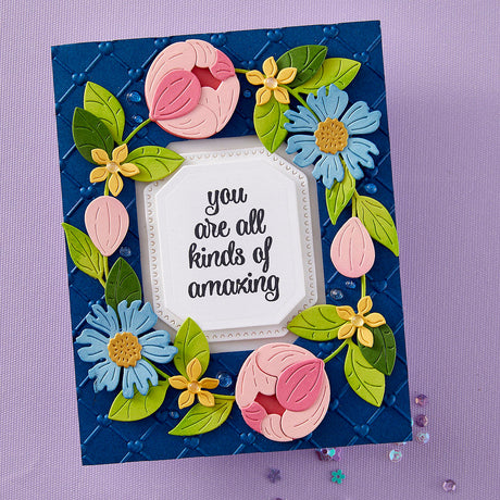 Spellbinders Flawless Sentiments Press Plate & Die Set - Gorgeous You Collection