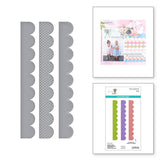 Spellbinders Stitch & Dots Scallop Borders Etched Dies - Simple Village Flower Shoppe Collection - Simple Stories