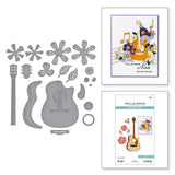 Spellbinders Mini Guitar Etched Dies from the Bibi's Musical Notes Collection by Bibi Cameron