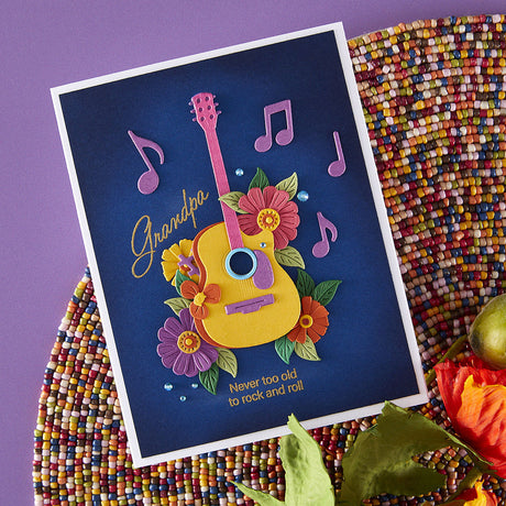 Spellbinders Family Musical Mix Greetings Clear Stamp Set from the Bibi's Musical Notes Collection by Bibi Cameron
