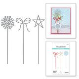 Spellbinders Sealed Holiday Squiggles Etched Dies - Sealed for the Holidays Collection