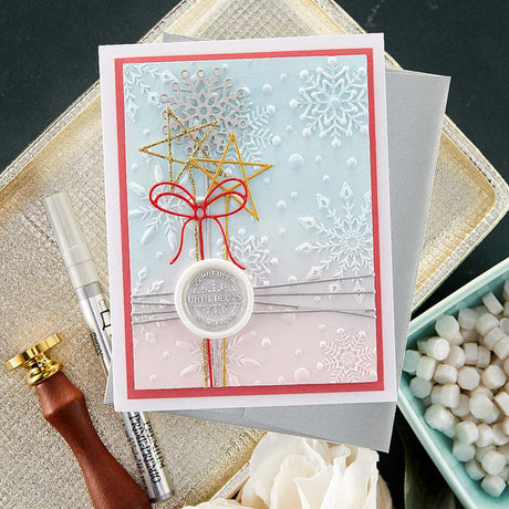 Spellbinders Sealed Holiday Squiggles Etched Dies - Sealed for the Holidays Collection