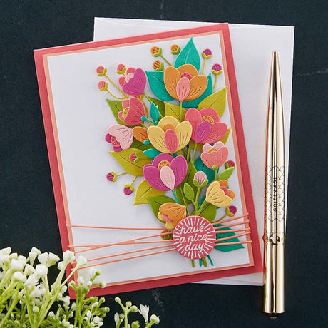 Spellbinders Sealed Bouquet Etched Dies - Floral Reflection Collection