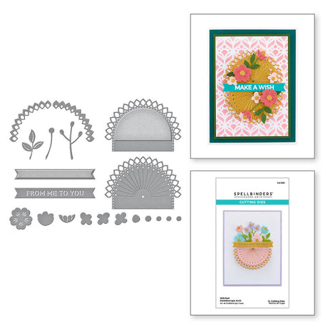 Spellbinders Stitched Kaleidoscope Arch Etched Dies - Kaleidoscope Arch Collection