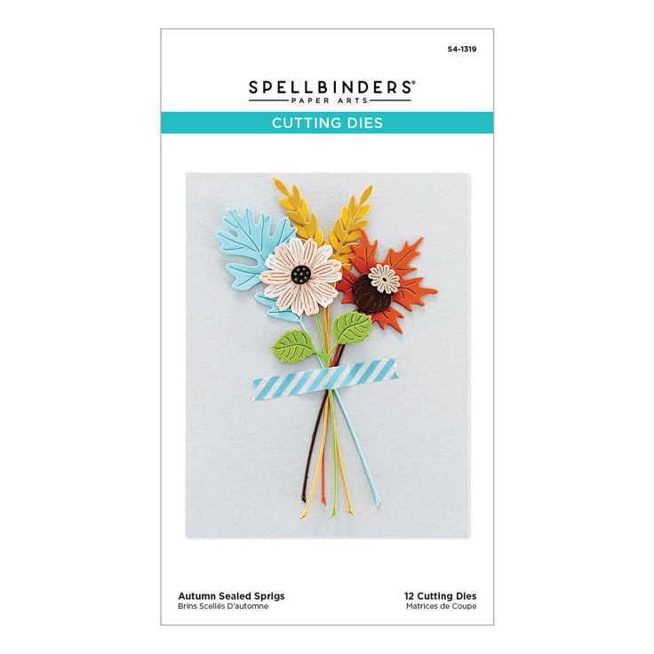 Spellbinders Autumn Sealed Sprigs Etched Dies - Serenade of Autumn Collection