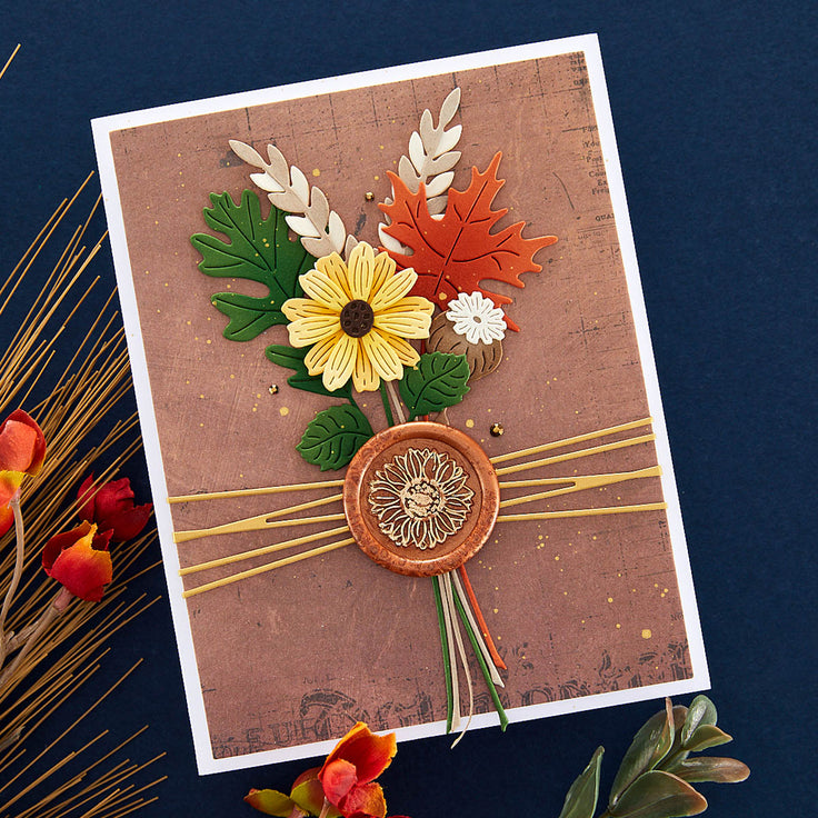 Spellbinders Autumn Sealed Sprigs Etched Dies - Serenade of Autumn Collection