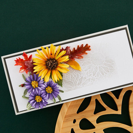 Spellbinders Autumn Foliage Etched Dies - Birds & Bees Garden Collection
