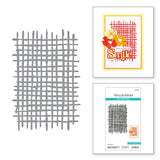 Spellbinders Woven Lattice Texture Etched Dies - Spotlight Frames and Florals