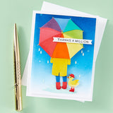 Spellbinders Dancin' in the Rain Etched Dies - Out and About Collection