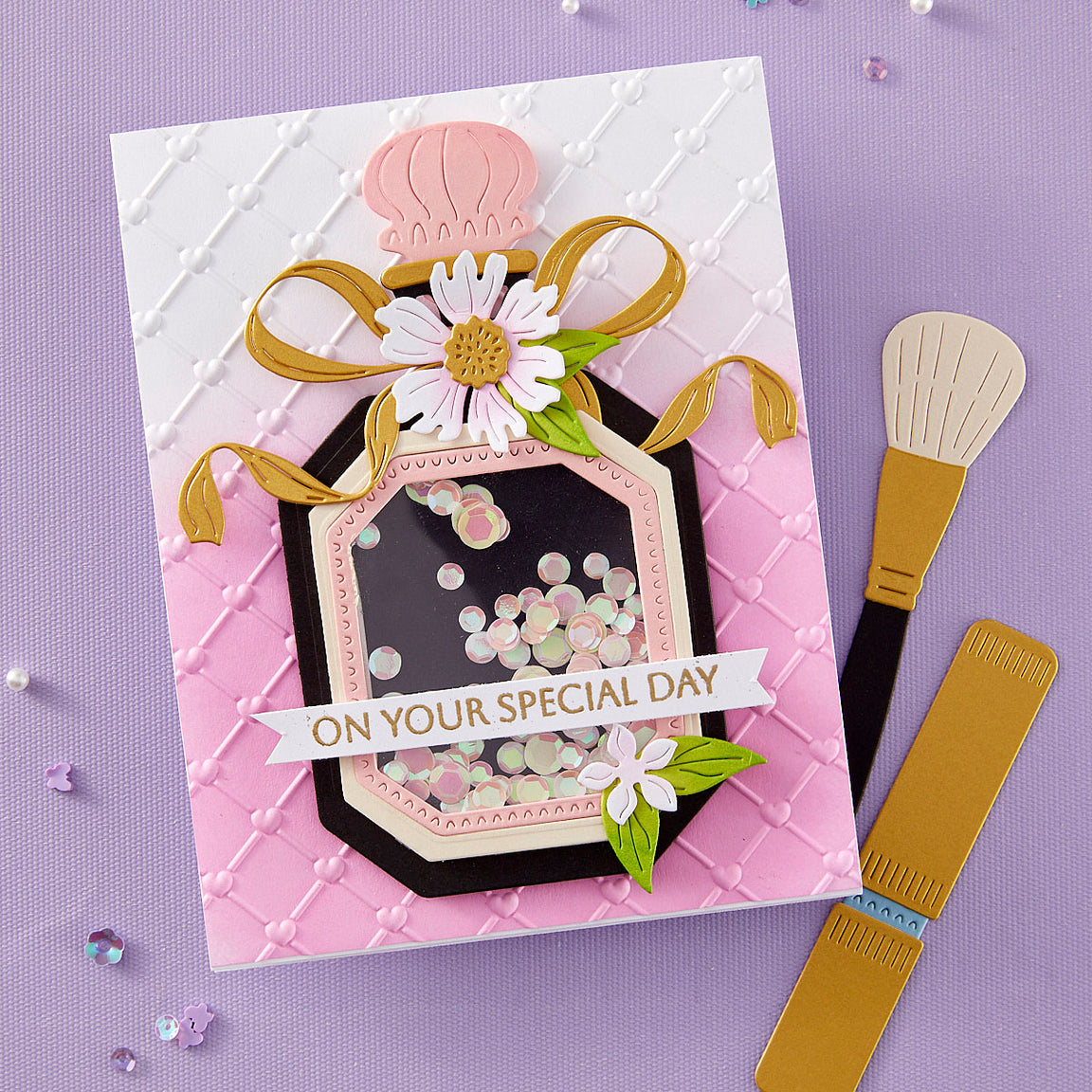 Spellbinders Flawless Sentiments Press Plate & Die Set - Gorgeous You Collection