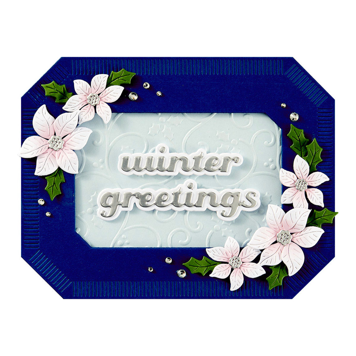 Spellbinders Christmas Greetings Etched Dies - Home for the Holidays Collection