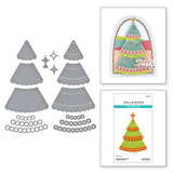 Spellbinders Stitched Holiday Tree Etched Dies - Stitched Bright Collection