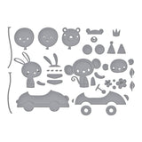 Spellbinders Go Kart Go Etched Dies - Little Smiles Collection