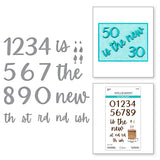 Spellbinders Classy Numbers Etched Dies - Bougie Birthday Collection by Nina Boettcher