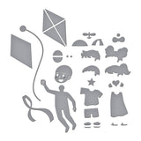 Spellbinders Up and Away Etched Dies from the Sky's the Limit Collection by Simon Hurley