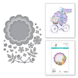 Spellbinders Scallop Journal Cards Etched Dies - Simple Village Flower Shoppe Collection - Simple Stories