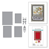 Spellbinders Bow & Bell Scallop Frame Etched Dies from the All About Christmas Collection by Lisa Horton