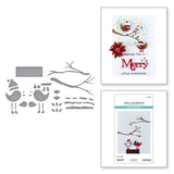 Spellbinders Little Birdies Etched Dies from the All About Christmas Collection by Lisa Horton