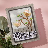 Spellbinders Bow & Bell Scallop Frame Etched Dies from the All About Christmas Collection by Lisa Horton