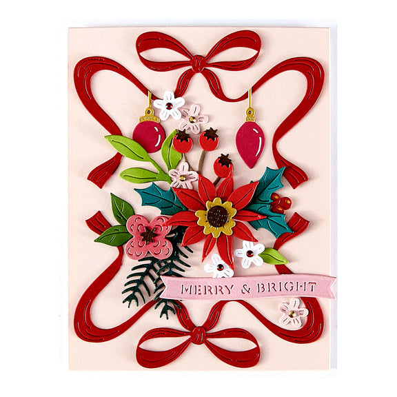 Spellbinders Gifting Bow Etched Dies from the Merry Moments Collection