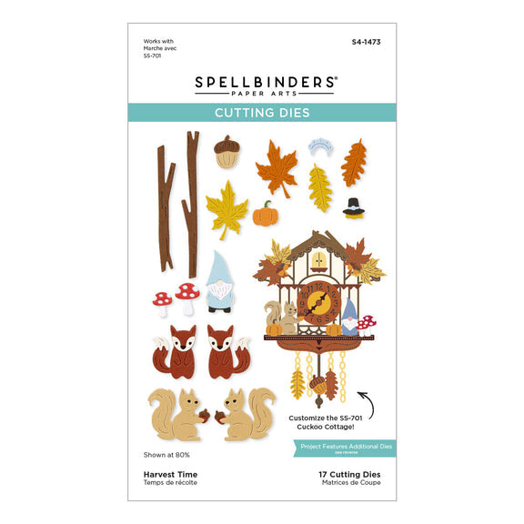 Spellbinders Harvest Time Etched Dies from the Cuckoo Cottage Collection
