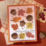 Spellbinders Autumn Sentiments BetterPress Plate & Die Set from the Autumn Archives Collection by Kelly Bangs