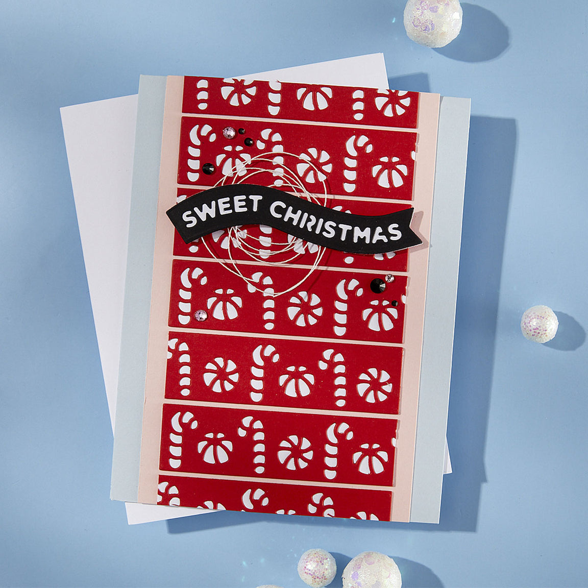 Spellbinders Sweet Borders Etched Dies from the Candy Christmas Collection by Stamperia